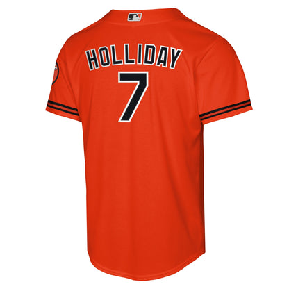 Youth Baltimore Orioles Jackson Holliday Nike Orange Alternate 2 Stadium Player Jersey