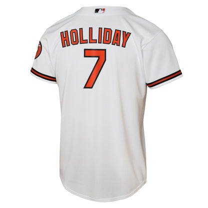 Youth Baltimore Orioles Jackson Holliday Nike White Home Stadium Player Jersey