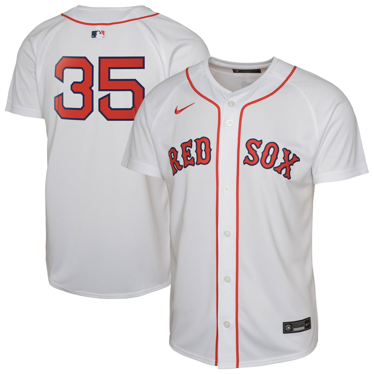 Youth Boston Red Sox Garrett Crochet Nike White Limited Player Jersey