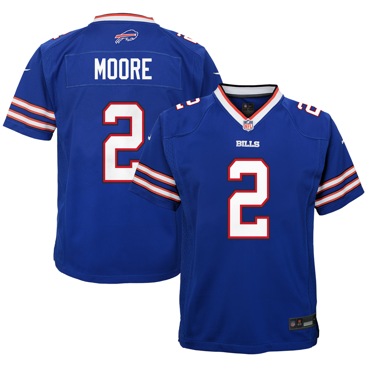 Youth Buffalo Bills D.J. Moore Nike Blue Game Jersey