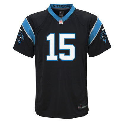 Youth Carolina Panthers Jimmy Horn Jr. Nike Black Team Game Jersey