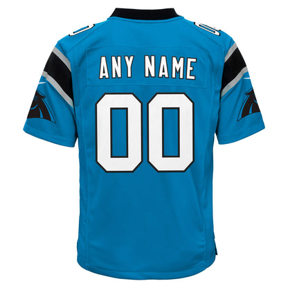 Youth Carolina Panthers Nike Blue Alternate Custom Game Jersey