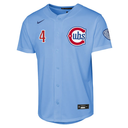 Youth Chicago Cubs Pete Crow-Armstrong Nike Light Blue Alternate 2 Stadium Jersey