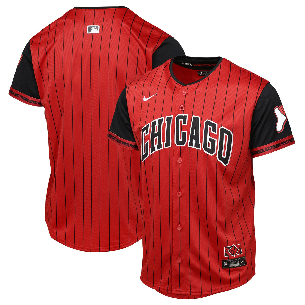 Youth Chicago White Sox Red/Black 2025 City Connect Limited Jersey