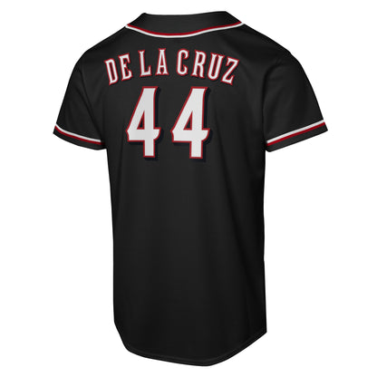 Youth Cincinnati Reds Elly De La Cruz Nike Black Fashion Replica Player Jersey