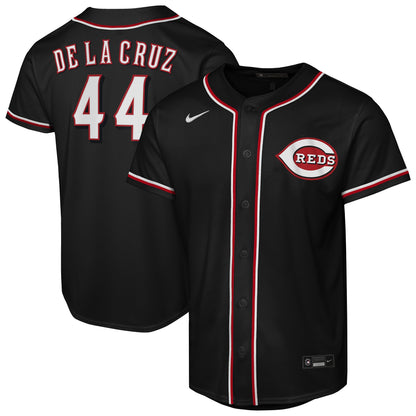 Youth Cincinnati Reds Elly De La Cruz Nike Black Fashion Replica Player Jersey