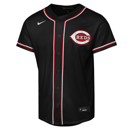 Youth Cincinnati Reds Elly De La Cruz Nike Black Fashion Replica Player Jersey