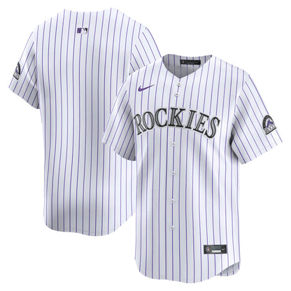 Youth Colorado Rockies Nike White Home Limited Jersey