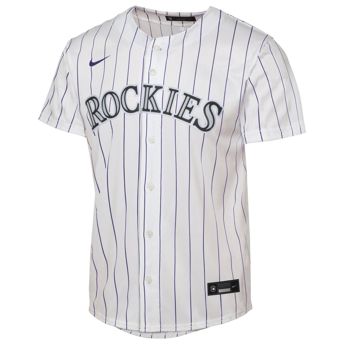 Youth Colorado Rockies Nike White Home Replica Jersey