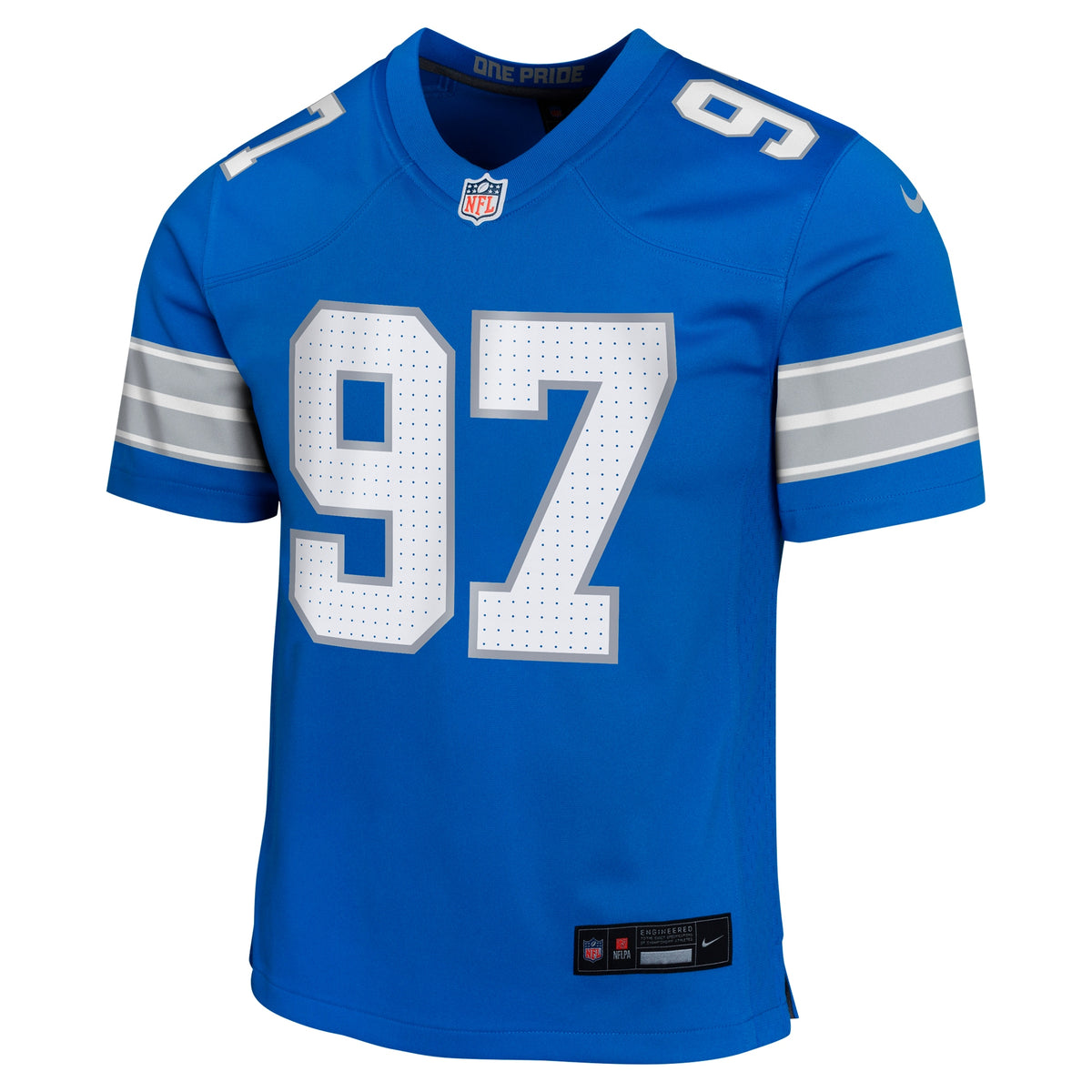 Youth Detroit Lions Aidan Hutchinson Nike Blue Game Jersey