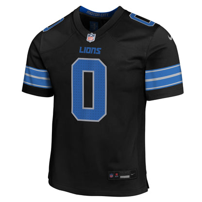 Youth Detroit Lions Jahmyr Gibbs Nike Black Game Jersey
