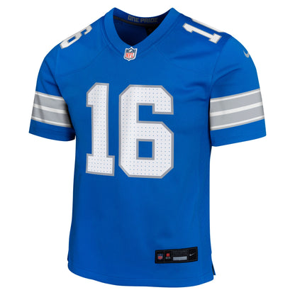 Youth Detroit Lions Jared Goff Nike Blue Game Jersey
