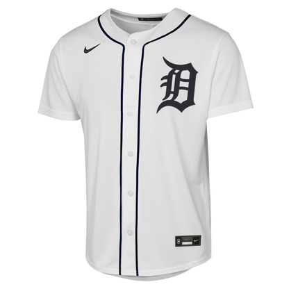 Youth Detroit Tigers Kevin McGonigle Nike White Home Replica Jersey