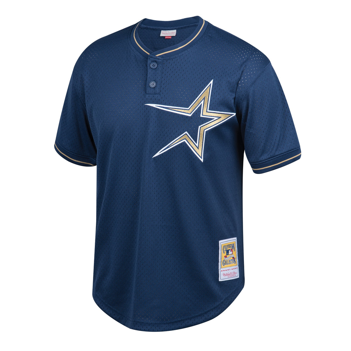 Youth Houston Astros Jeff Bagwell Mitchell & Ness Navy Cooperstown Collection Mesh Batting Practice Jersey