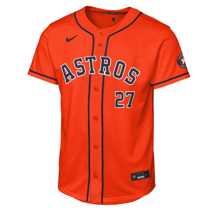 Youth Houston Astros Jose Altuve Nike Orange Alternate Stadium Jersey