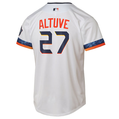 Youth Houston Astros Jose Altuve Nike White 2025 City Connect Limited Player Jersey