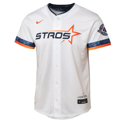 Youth Houston Astros Nike White 2025 City Connect Limited Jersey