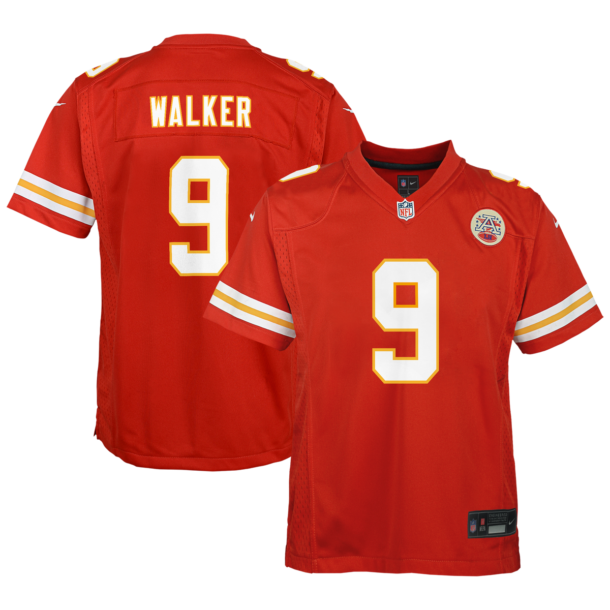 Youth Kansas City Chiefs Kenneth Walker III Nike Red Game Jersey