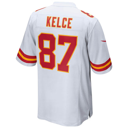 Youth Kansas City Chiefs Travis Kelce Nike White Game Jersey