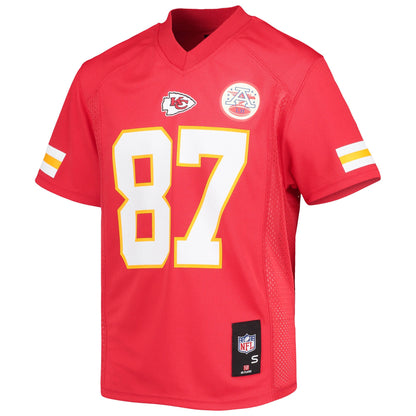 Youth Kansas City Chiefs Travis Kelce Red Replica Jersey