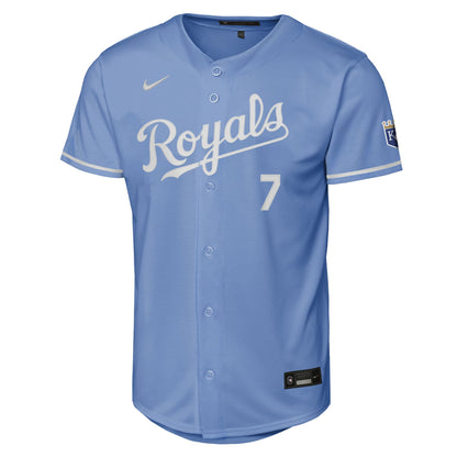 Youth Kansas City Royals Bobby Witt Jr. Nike Light Blue Alternate Stadium Jersey