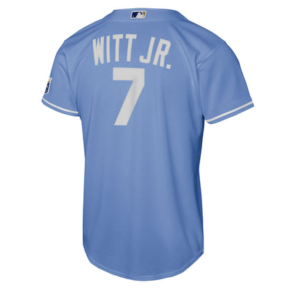 Youth Kansas City Royals Bobby Witt Jr. Nike Light Blue Alternate Stadium Jersey