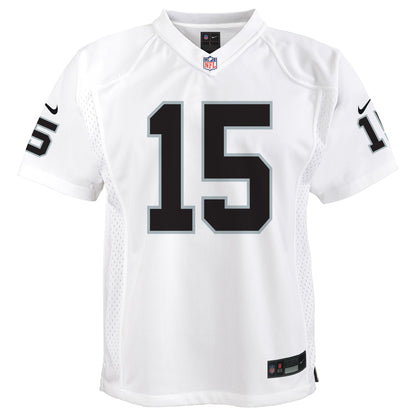 Youth Las Vegas Raiders Fernando Mendoza Nike White Game Jersey