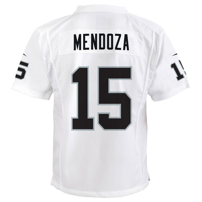 Youth Las Vegas Raiders Fernando Mendoza Nike White Game Jersey