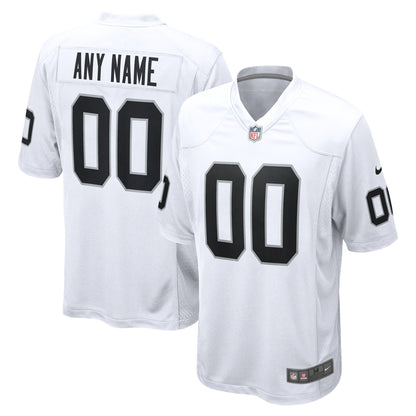 Youth Las Vegas Raiders Nike White Team Custom Game Jersey