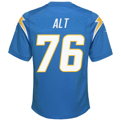 Youth Los Angeles Chargers Joe Alt Nike Powder Blue Game Jersey