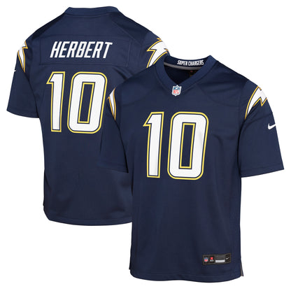 Youth Los Angeles Chargers Justin Herbert Nike Navy Alternate Super Chargers Game Player Jersey