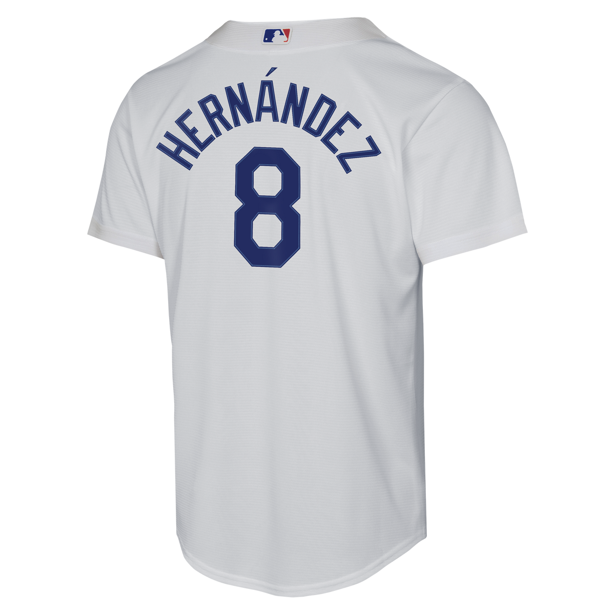 Youth Los Angeles Dodgers Enrique Herní¡ndez Nike White Home Baseline Jersey