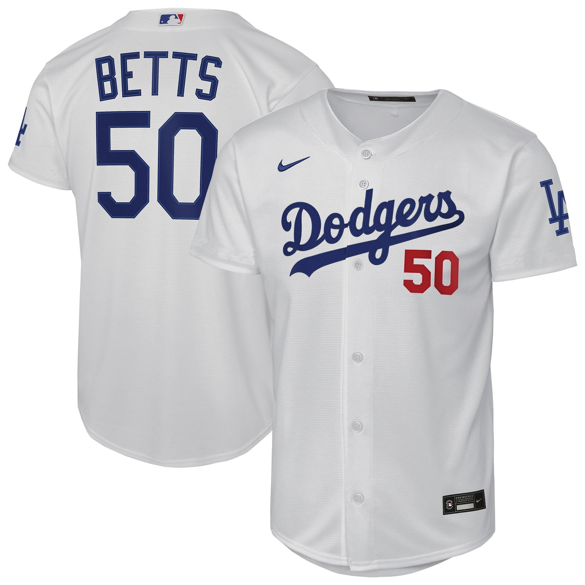 Youth Los Angeles Dodgers Mookie Betts Nike White Home Stadium Jersey