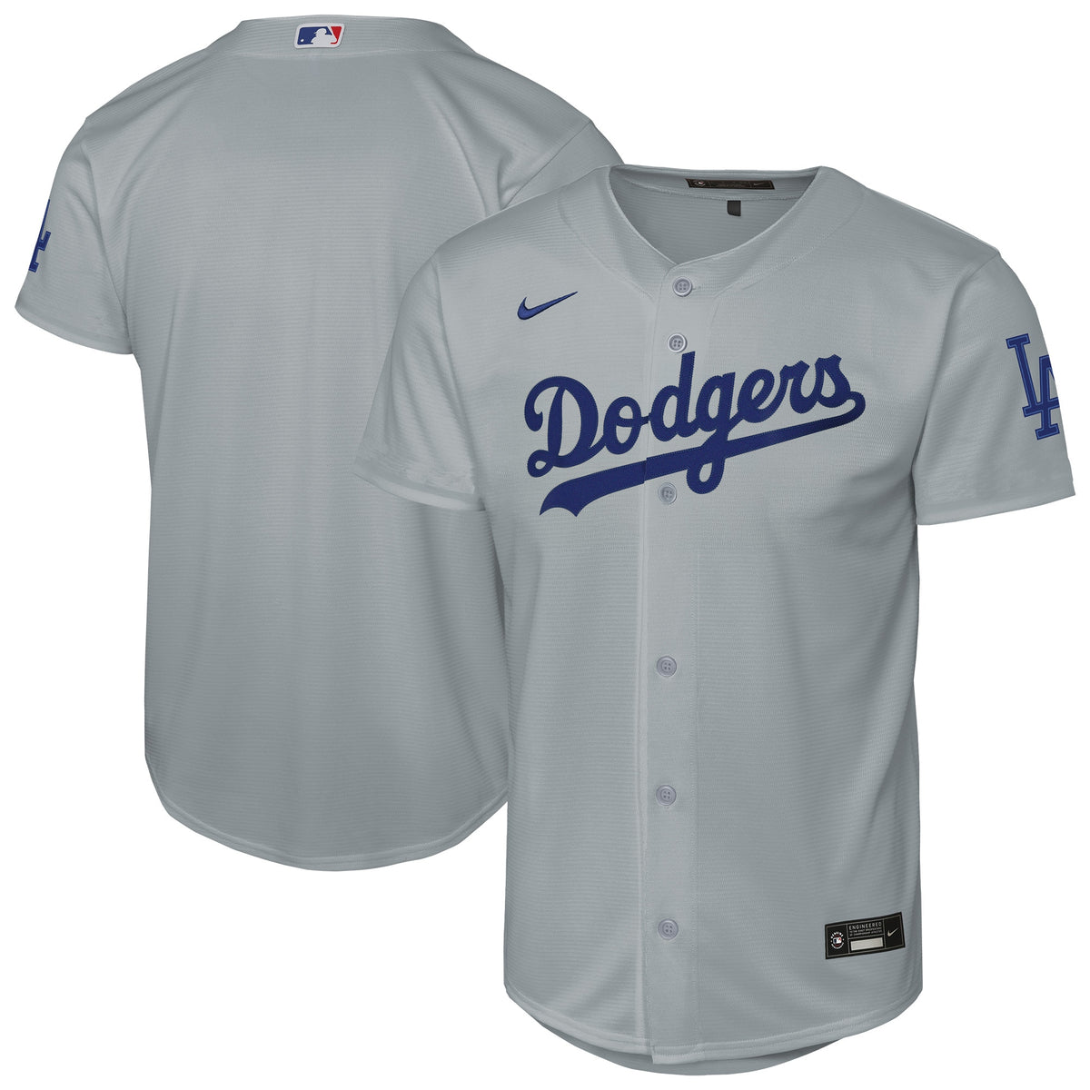 Youth Los Angeles Dodgers Nike Gray Alternate Stadium Jersey