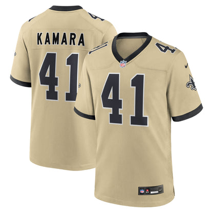 Youth New Orleans Saints Alvin Kamara Nike Gold Gameday Golds Alternate Game Player Jersey