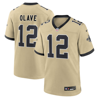 Youth New Orleans Saints Chris Olave Nike Gold Gameday Golds Alternate Game Player Jersey