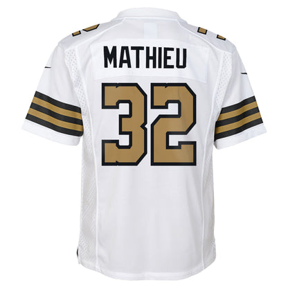 Youth New Orleans Saints Tyrann Mathieu Nike White Game Jersey