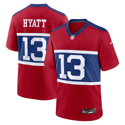 Youth New York Giants Jalin Hyatt Nike Red Game Jersey