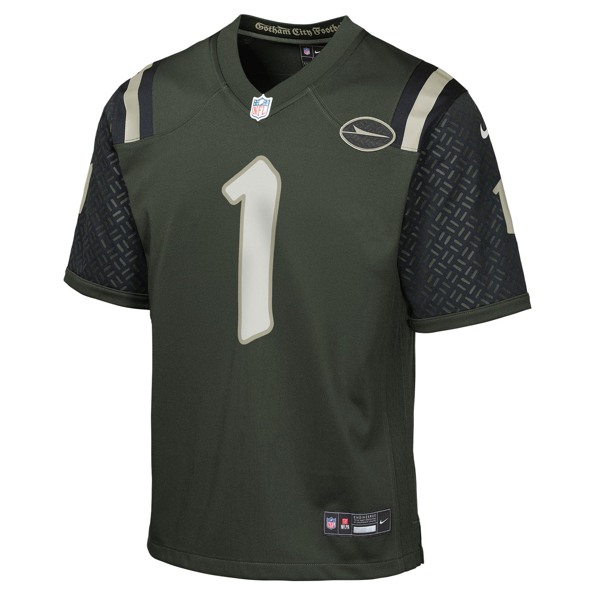 Youth New York Jets Ahmad Sauce Gardner Nike Gotham Green 2025 Rivalries Collection Game Jersey