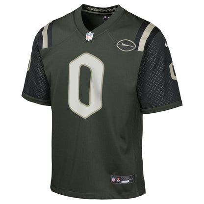 Youth New York Jets Braelon Allen Nike Gotham Green 2025 Rivalries Collection Game Jersey