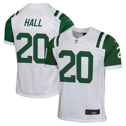 Youth New York Jets Breece Hall Nike White Game Jersey