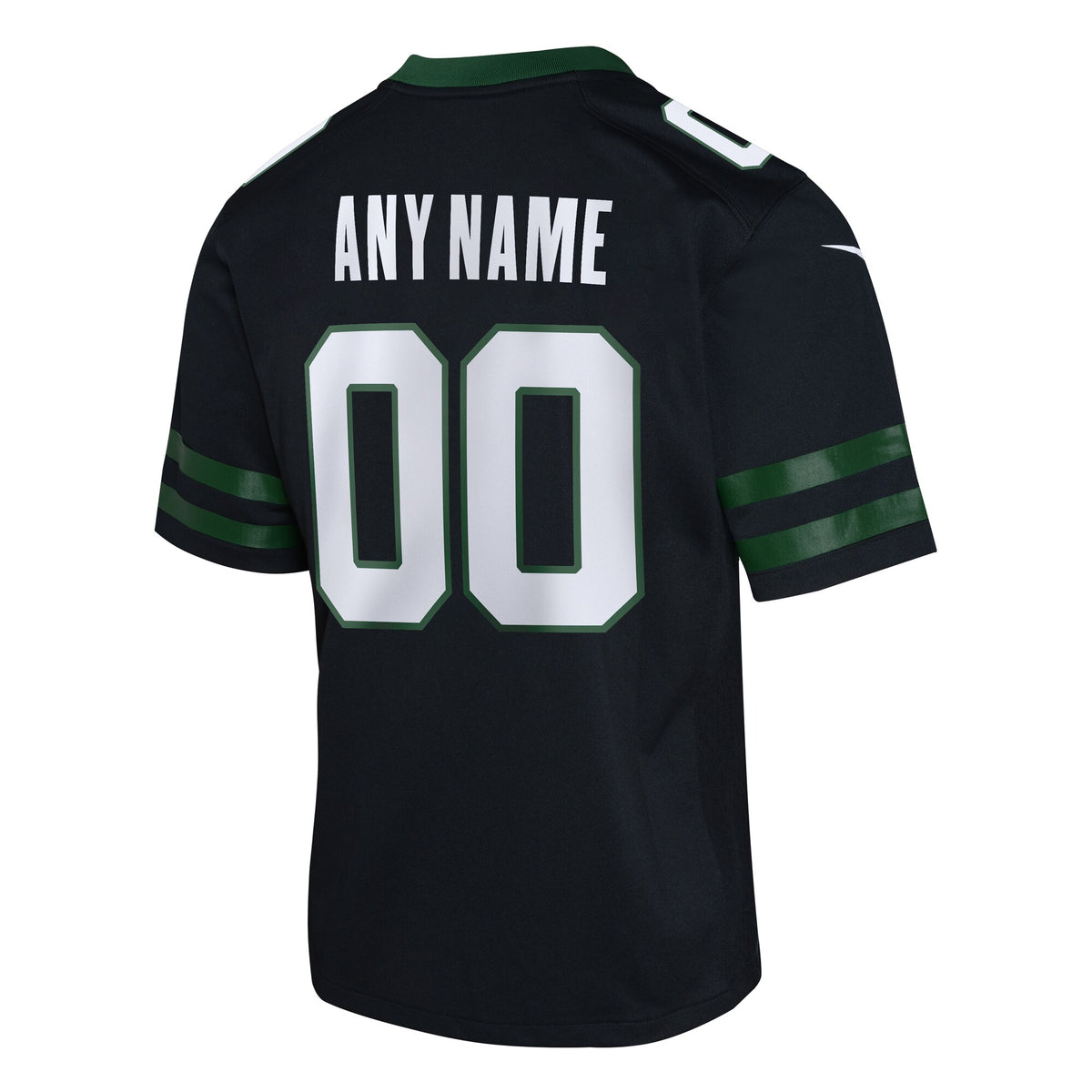 Youth New York Jets Nike Black Alternate Custom Game Jersey