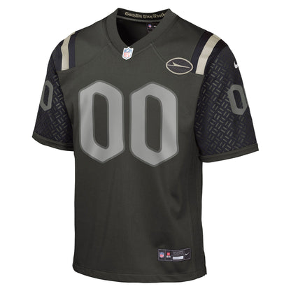 Youth New York Jets Nike Gotham Green 2025 Rivalries Collection Custom Game Jersey