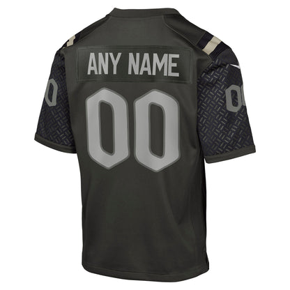 Youth New York Jets Nike Gotham Green 2025 Rivalries Collection Custom Game Jersey
