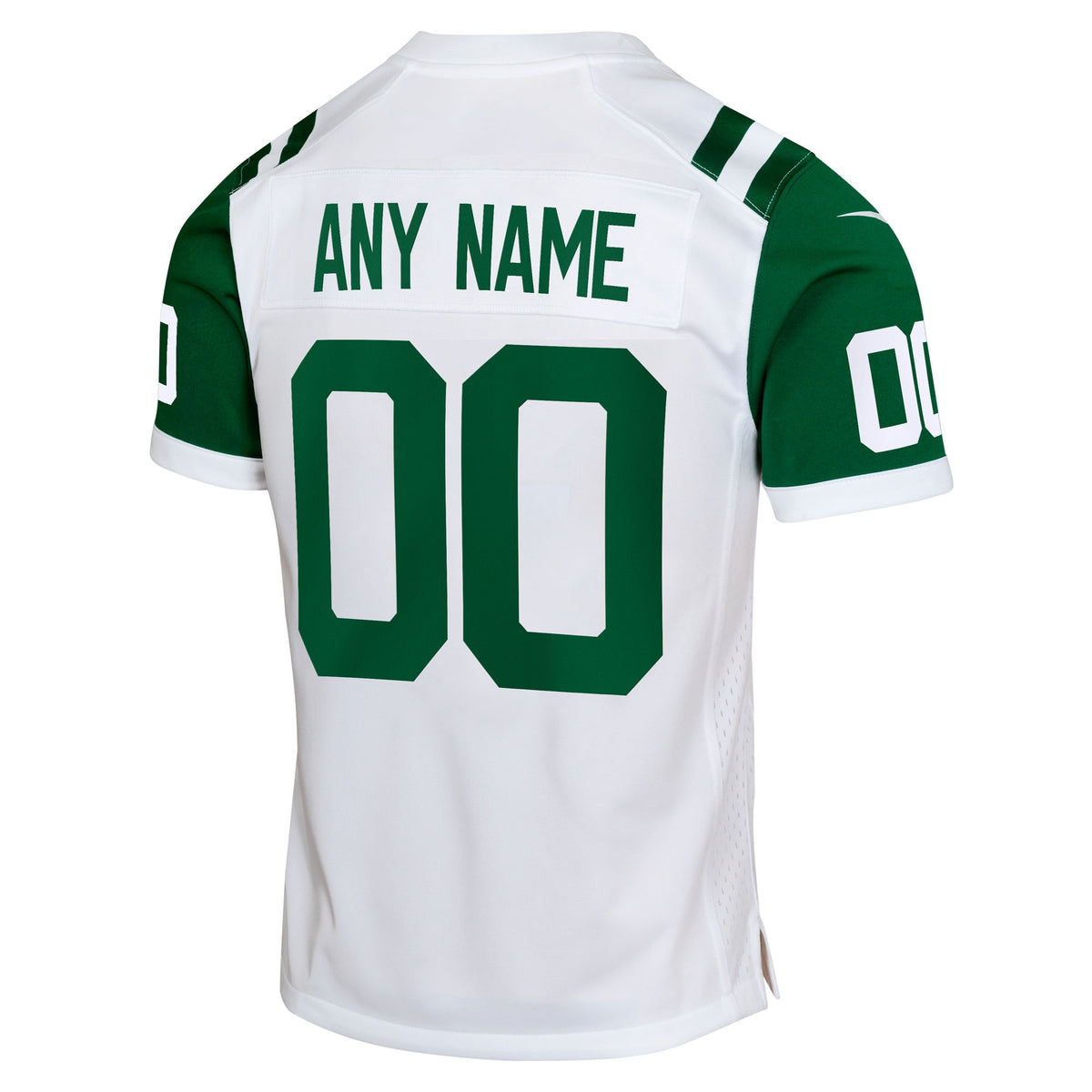 Youth New York Jets Nike White Classic Alternate Custom Replica Jersey