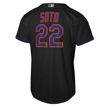 Youth New York Mets Juan Soto Nike Black Alternate Replica Jersey