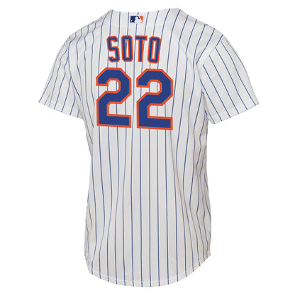 Youth New York Mets Juan Soto Nike White Home Replica Jersey
