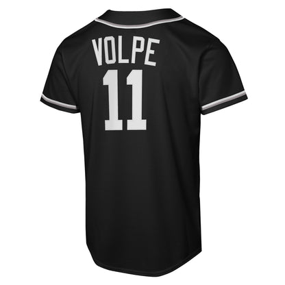 Youth New York Yankees Anthony Volpe Nike Black Fashion Replica Player Jersey