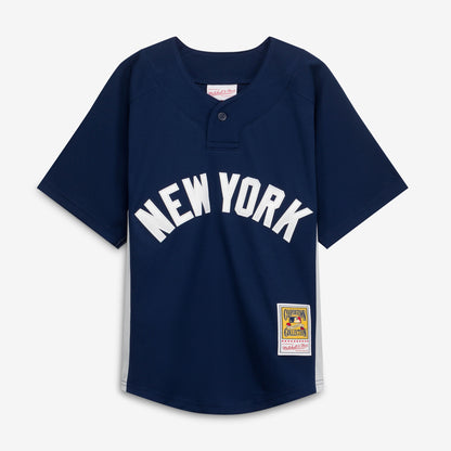 Youth New York Yankees CC Sabathia Mitchell & Ness Navy Mesh Batting Practice Jersey