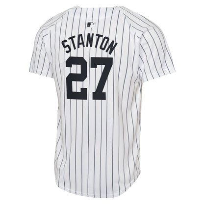 Youth New York Yankees Giancarlo Stanton Nike White Home Limited Player Jersey